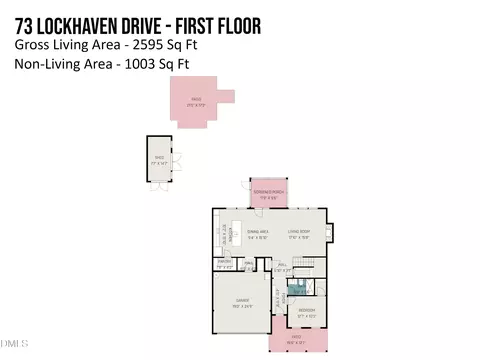 Floorplan - 73 Lockhaven Dr, Garner, NC 27529 photo 1 of 4