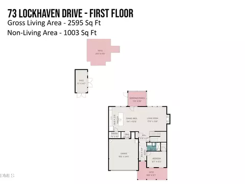 Floorplan - 73 Lockhaven Dr, Garner, NC 27529 photo 3 of 4
