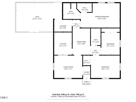 Floorplan - 5869 Deans St, Bailey, NC 27807 photo 2 of 2