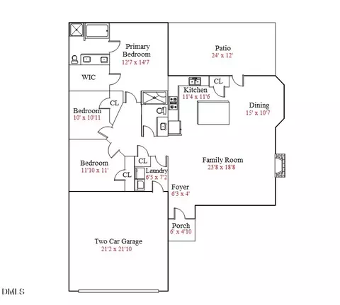 Floorplan - 126 Arrow Ln, Middlesex, NC 27557 photo 1 of 1
