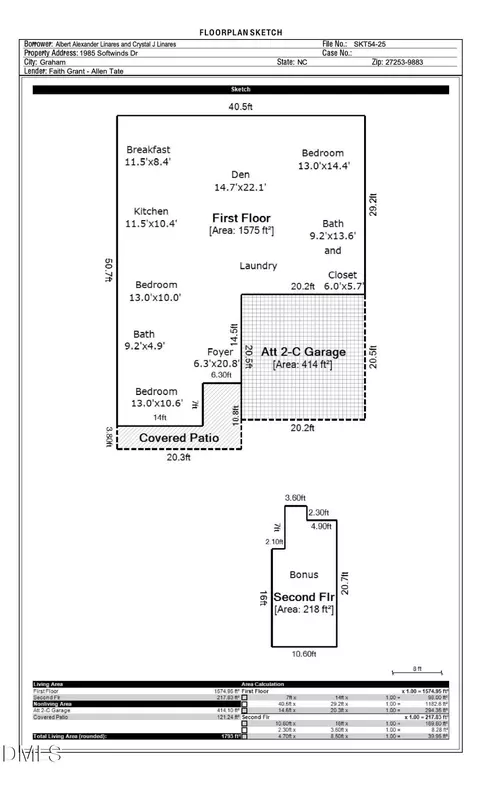 Floorplan - 1985 Softwinds Dr, Graham, NC 27253 photo 2 of 2