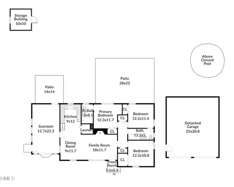 Floorplan - 152 E Cedar Ave, Wake Forest, NC 27587 photo 2 of 2
