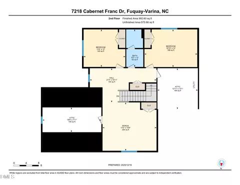 Floorplan - 7218 Cabernet Franc Dr, Willow Spring, NC 27592 photo 2 of 2