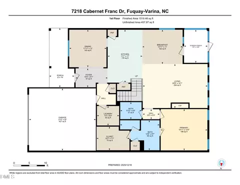 Floorplan - 7218 Cabernet Franc Dr, Willow Spring, NC 27592 photo 1 of 2