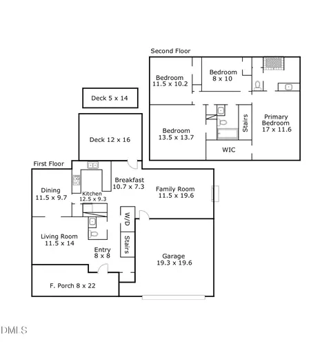 Floorplan - 545 Bluestone Rd, Durham, NC 27713 photo 1 of 1
