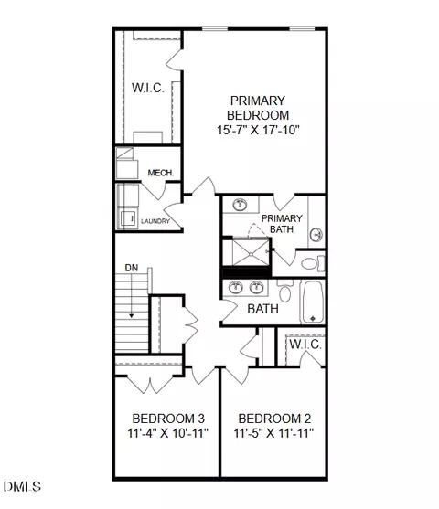 Floorplan - 711 Grove Edge Ln # 200, Wake Forest, NC 27587 photo 2 of 3