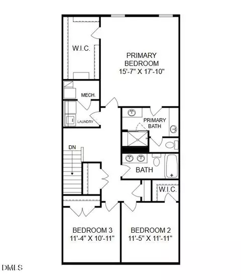 Floorplan - 711 Grove Edge Ln # 200, Wake Forest, NC 27587 photo 3 of 3