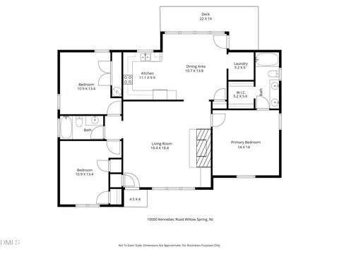 Floorplan - 10000 Kennebec Rd, Willow Spring, NC 27592 photo 1 of 2