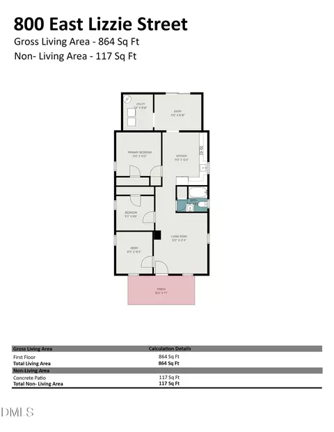 Floorplan - 800 E Lizzie St, Selma, NC 27576 photo 1 of 1