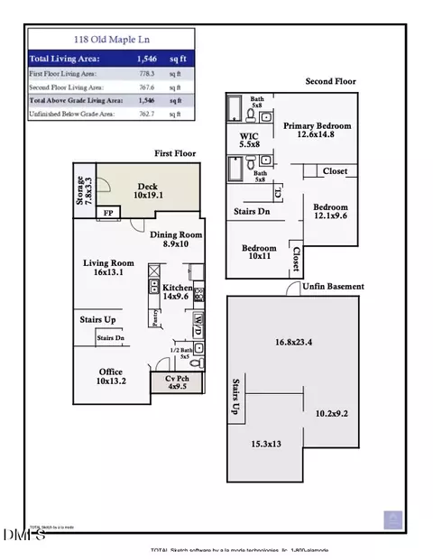 Floorplan - 118 Old Maple Ln, Durham, NC 27713 photo 1 of 1