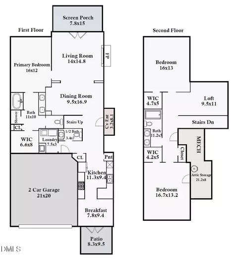 Floorplan - 2 Abernathy Dr, Chapel Hill, NC 27517 photo 2 of 2