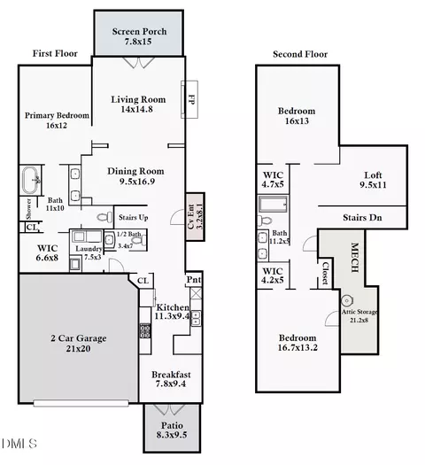 Floorplan - 2 Abernathy Dr, Chapel Hill, NC 27517 photo 1 of 2