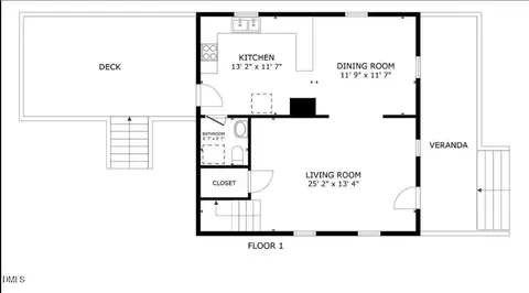 Floorplan - 820 Kent St, Durham, NC 27701 photo 1 of 2