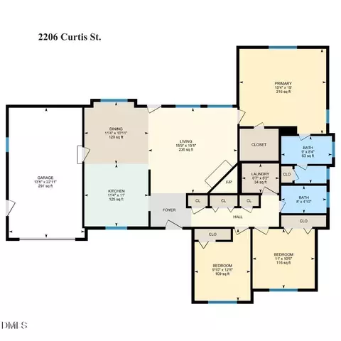 Floorplan - 2206 Curtis St, Durham, NC 27707 photo 2 of 2