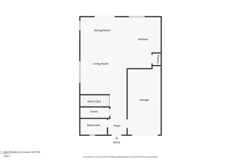 Floorplan - 608 Chalcedony Ct, Durham, NC 27703 photo 2 of 3