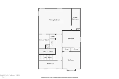 Floorplan - 608 Chalcedony Ct, Durham, NC 27703 photo 3 of 3