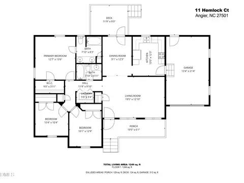 Floorplan - 11 Hemlock Ct, Angier, NC 27501 photo 1 of 2