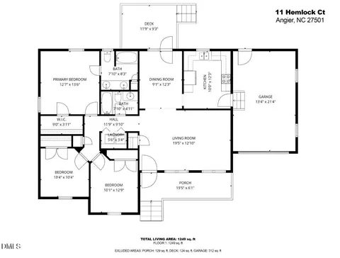 Floorplan - 11 Hemlock Ct, Angier, NC 27501 photo 2 of 2