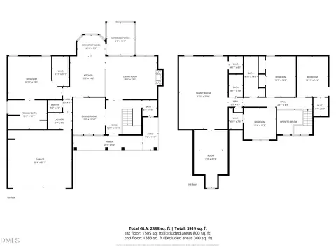 Floorplan - 403 Airedale Trl, Garner, NC 27529 photo 3 of 3