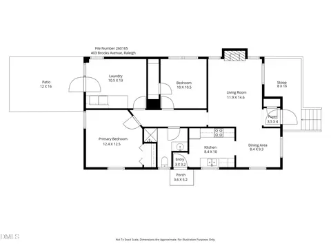 Floorplan - 403 Brooks Ave, Raleigh, NC 27607 photo 1 of 2