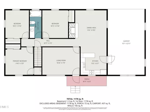 Floorplan - 3312 Hamlin Rd, Durham, NC 27704 photo 1 of 2