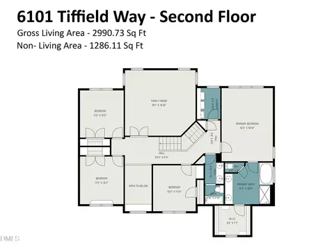 Floorplan - 6101 Tiffield Way, Wake Forest, NC 27587 photo 2 of 3