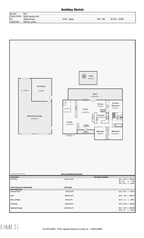 Floorplan - 8236 Jackson Rd, Wake Forest, NC 27587 photo 1 of 1