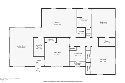 Floorplan - 261 E Lillington St, Angier, NC 27501 photo 1 of 1