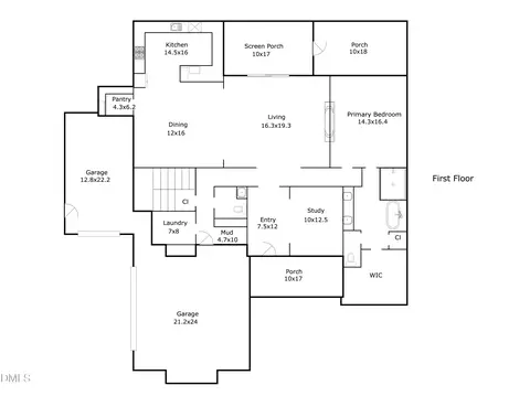 Floorplan - 108 Old Mill Pl, Durham, NC 27705 photo 1 of 2
