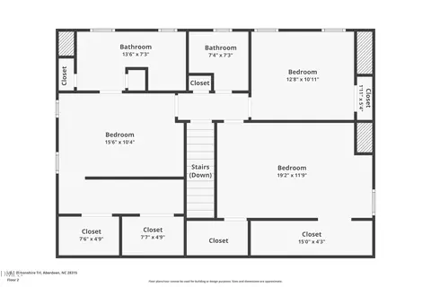 Floorplan - 1023 Devonshire Trl, Aberdeen, NC 28315 photo 1 of 3