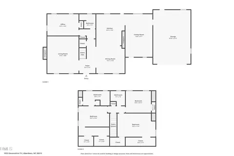 Floorplan - 1023 Devonshire Trl, Aberdeen, NC 28315 photo 3 of 3