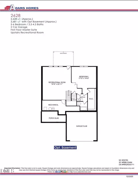 Floorplan - 42 Braddock Ct, Garner, NC 27529 photo 2 of 2