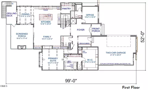 Floorplan - 1807 Stillwater Dr, Raleigh, NC 27607 photo 2 of 3