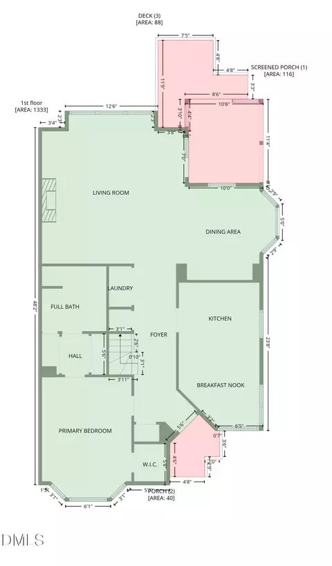 Floorplan - 444 Crossvine Close, Pittsboro, NC 27312 photo 1 of 2