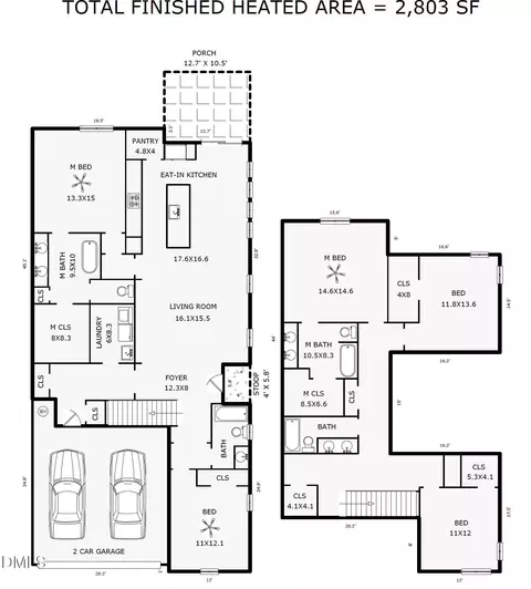 Floorplan - 1019 Catch Fly Ln, Durham, NC 27713 photo 2 of 2