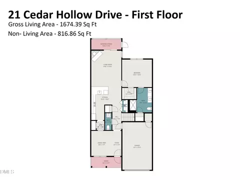 Floorplan - 21 Cedar Hollow Dr, Garner, NC 27529 photo 1 of 2