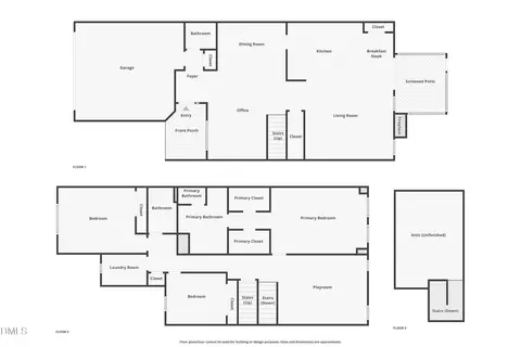 Floorplan - 109 Willow View Ln, Apex, NC 27539 photo 1 of 3