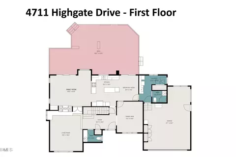 Floorplan - 4711 Highgate Dr, Durham, NC 27713 photo 2 of 4