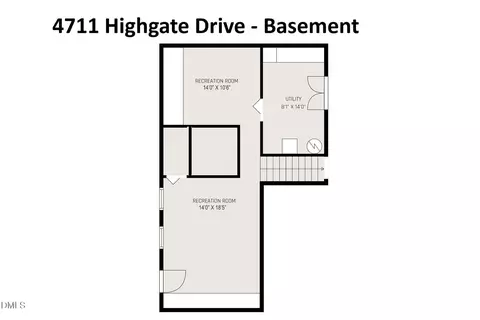 Floorplan - 4711 Highgate Dr, Durham, NC 27713 photo 4 of 4