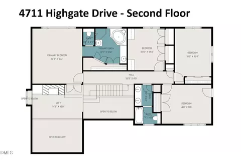 Floorplan - 4711 Highgate Dr, Durham, NC 27713 photo 3 of 4