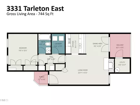Floorplan - 3331 Tarleton E # 08, Durham, NC 27713 photo 1 of 1