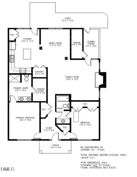Floorplan - 66 Bannerview Dr, Garner, NC 27529 photo 2 of 2