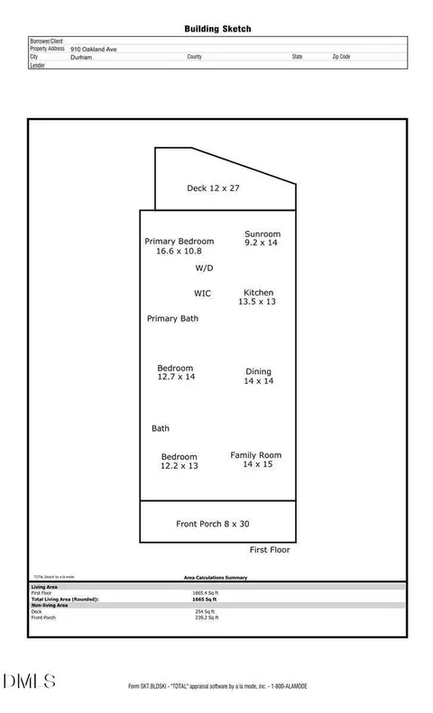 Floorplan - 910 Oakland Ave, Durham, NC 27705 photo 2 of 2