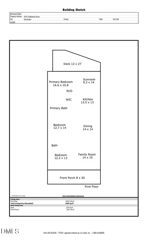 Floorplan - 910 Oakland Ave, Durham, NC 27705 photo 1 of 2