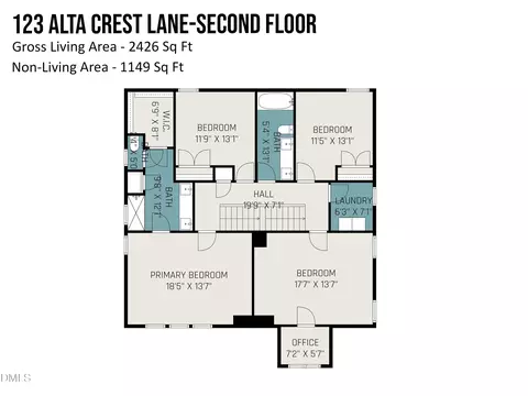 Floorplan - 123 Alta Crest Ln, Garner, NC 27529 photo 2 of 4