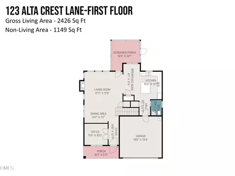 Floorplan - 123 Alta Crest Ln, Garner, NC 27529 photo 4 of 4