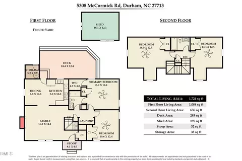 Floorplan - 5308 Mccormick Rd, Durham, NC 27713 photo 1 of 1