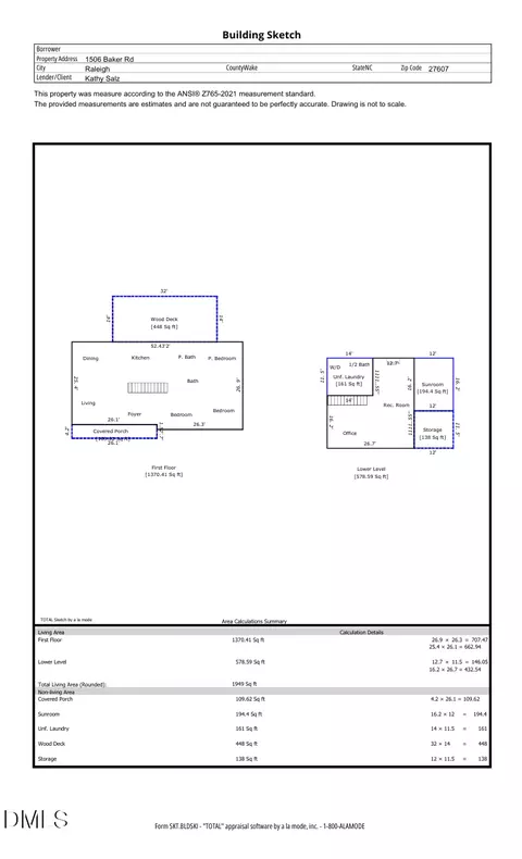 Floorplan - 1506 Baker Rd, Raleigh, NC 27607 photo 1 of 4