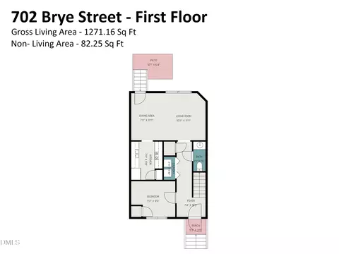 Floorplan - 702 Brye St, Durham, NC 27703 photo 1 of 2