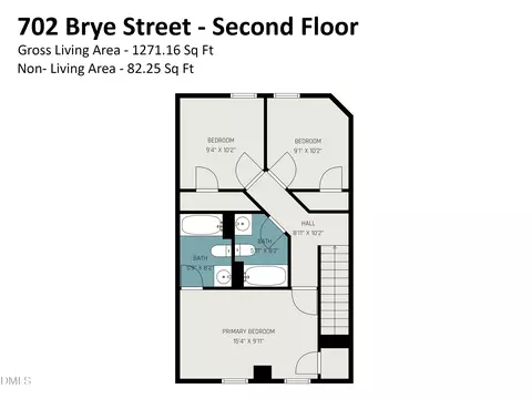 Floorplan - 702 Brye St, Durham, NC 27703 photo 2 of 2